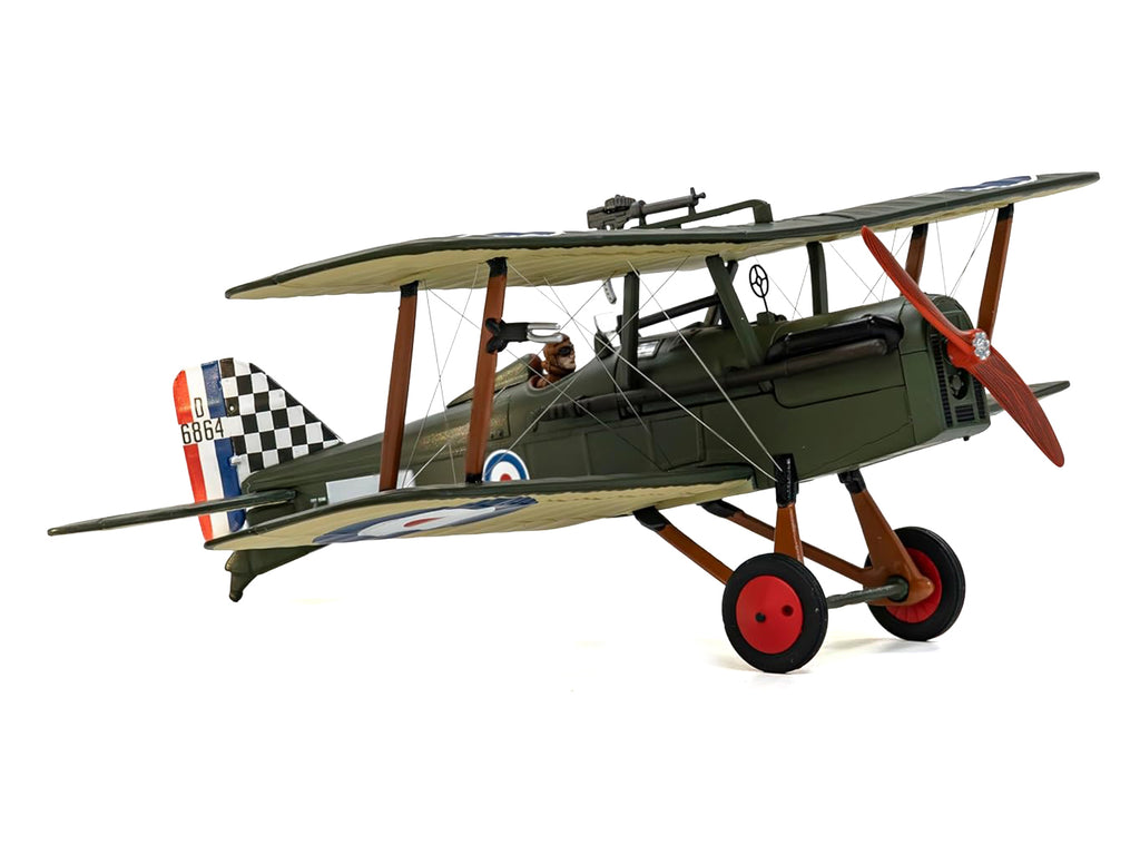 Royal Aircraft Factory SE5a Biplane Aircraft 'D6864 Major Keith Logan Caldwell No. 74 Squadron Clairmarais South Aerodrome' (1918) Royal Air Force 'The Aviation Archive' Series 1/48 Diecast Model by Corgi