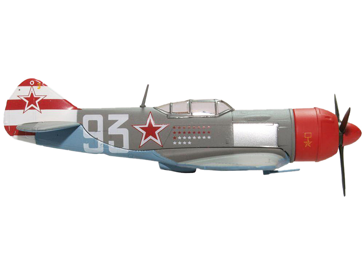 Lavochkin LA7 Fighter Plane Sergei Federovich Dolgushin 156th Fighter Regiment (1945) 'Oxford Aviation' Series 1/72 Diecast Model Airplane by Oxford Diecast