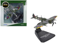 Supermarine Spitfire Mk IXE Fighter Aircraft '21-T 443 Squadron 127 Wing Belgium' (1945) Royal Canadian Air Force 'Oxford Aviation' Series 1/72 Diecast Model Airplane by Oxford Diecast