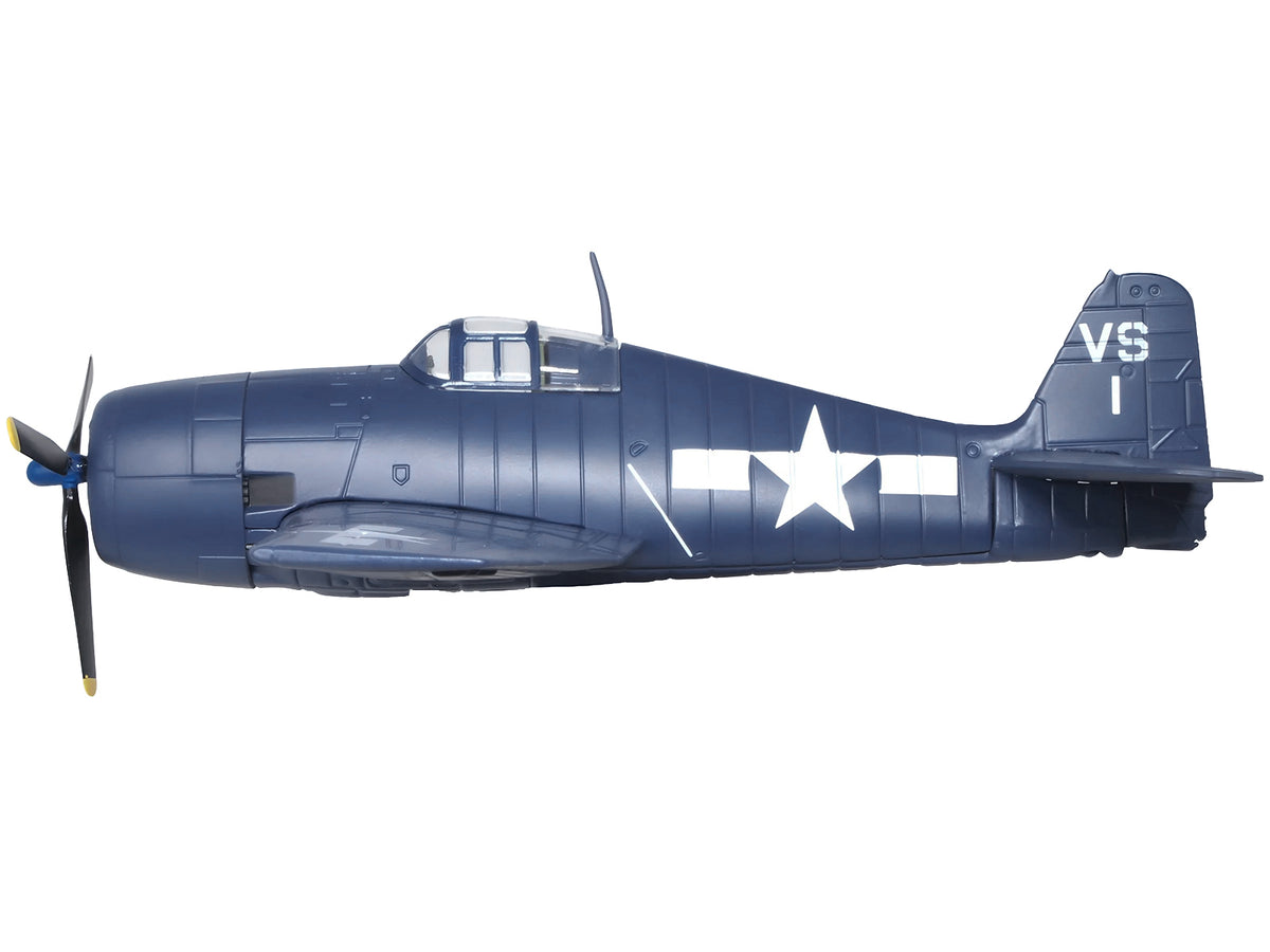 Grumman Hellcat F6F-5 Fighter Aircraft 'Lt. Cdr. Willard E. Eder VS-1' (1945) United States Navy 'Oxford Aviation' Series 1/72 Diecast Model Airplane by Oxford Diecast
