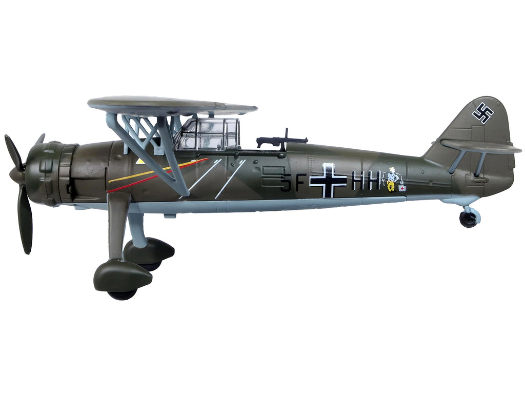 Henschel Hs 126 A-1 Reconnaissance Aircraft 'Hannes Gaub Gerd Scroder 1.(H)/14 Invasion of Poland' (1939) German Luftwaffe 'Oxford Aviation' Series 1/72 Diecast Model Airplane by Oxford Diecast