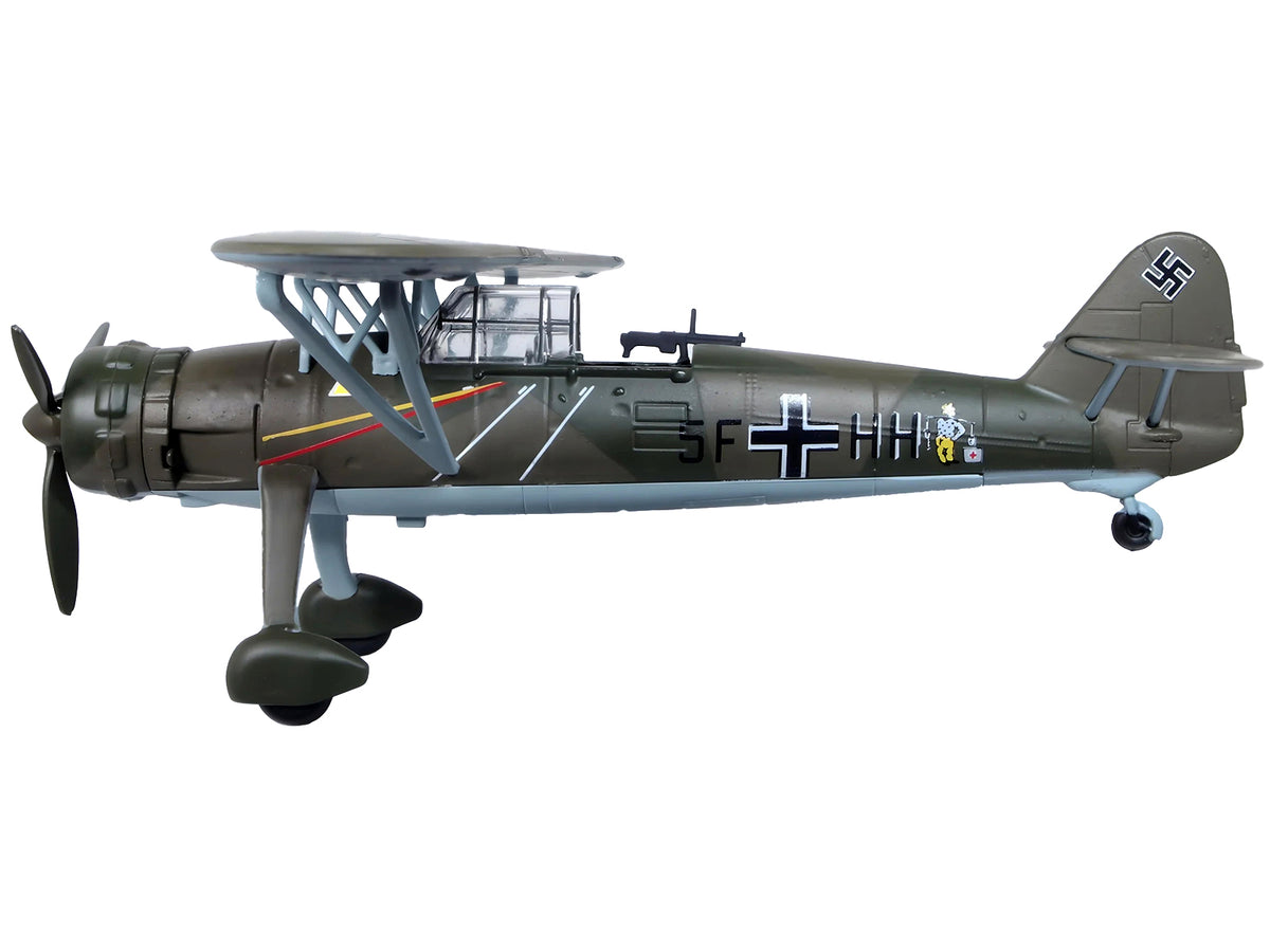 Henschel Hs 126 A-1 Reconnaissance Aircraft 'Hannes Gaub Gerd Scroder 1.(H)/14 Invasion of Poland' (1939) German Luftwaffe 'Oxford Aviation' Series 1/72 Diecast Model Airplane by Oxford Diecast