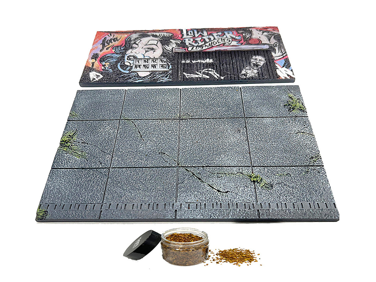 'American Diorama X INK BMBRS - LA Lowrider' Street Art Diorama for 1/64 Scale Models by American Diorama