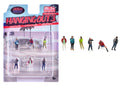 'Hanging Out #3' 6 piece Diecast Figure Set (6 Figures) Limited Edition for 1/64 Scale Models by American Diorama