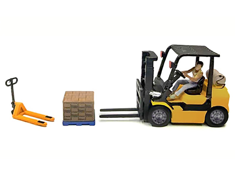 'Heavy Lifters' 4 piece Diecast Set Limited Edition for 1/64 Scale Models by American Diorama