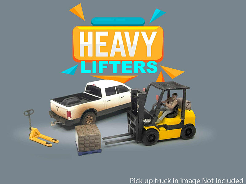 'Heavy Lifters' 4 piece Diecast Set Limited Edition for 1/64 Scale Models by American Diorama