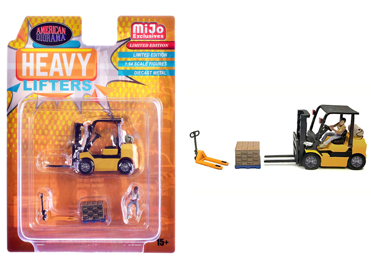 'Heavy Lifters' 4 piece Diecast Set Limited Edition for 1/64 Scale Models by American Diorama