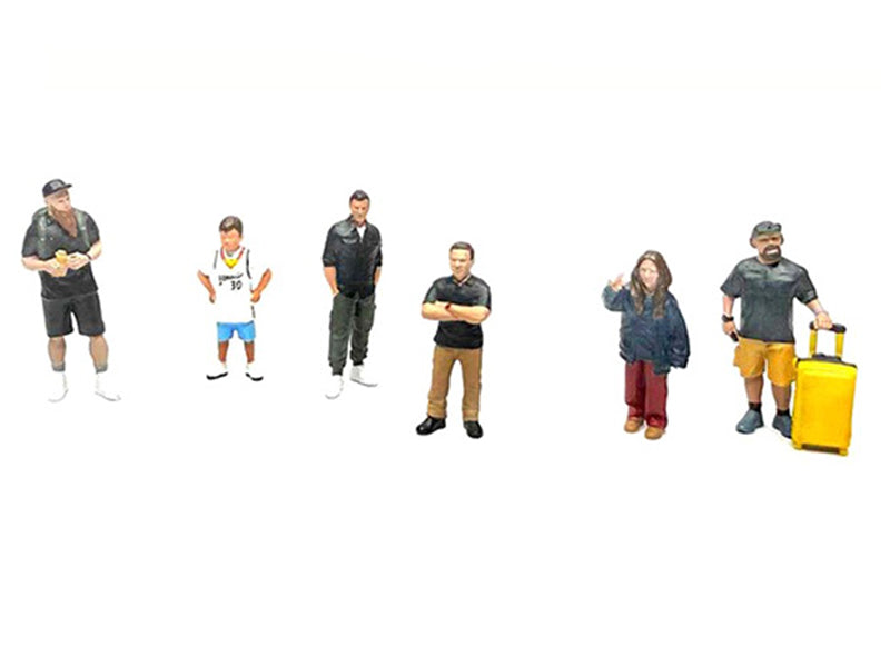 'Influencers' 6 piece Diecast Figure Set Limited Edition for 1/64 Scale Models by American Diorama