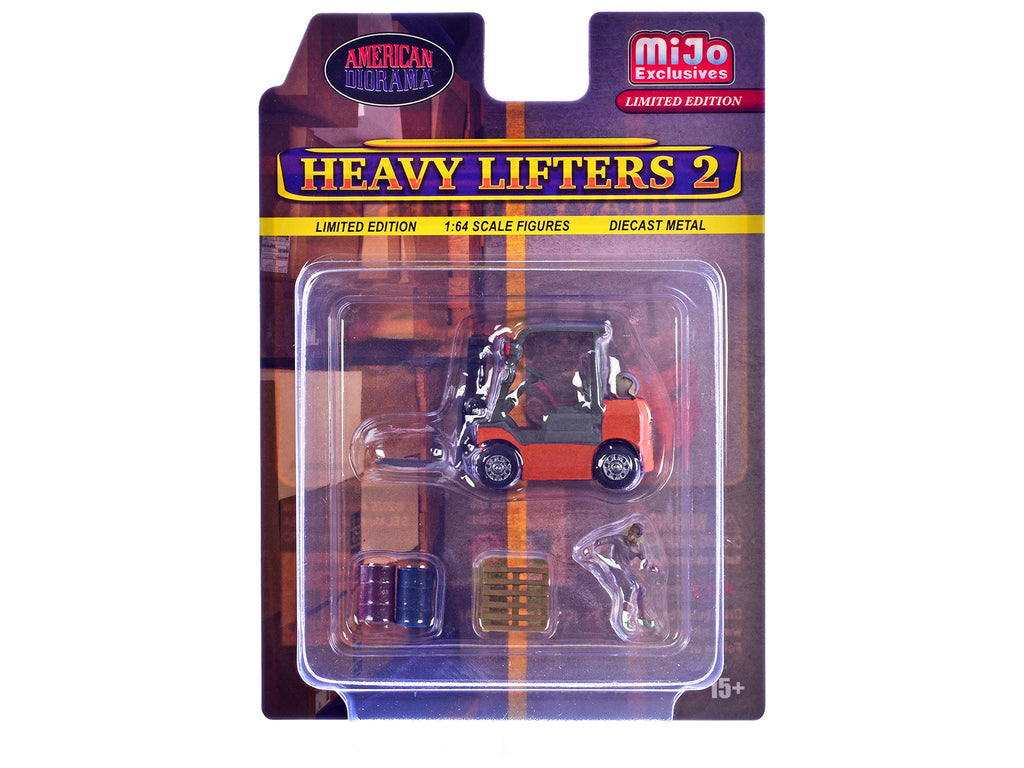 'Heavy Lifters 2' 4 piece Diecast Set Limited Edition for 1/64 Scale Models by American Diorama