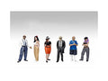 'Hanging Out 3' 6 piece Figure Set for 1/24 Scale Models by American Diorama