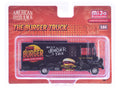Food Truck 'The Burger Truck' Black with Graphics 1/64 Diecast Model by American Diorama