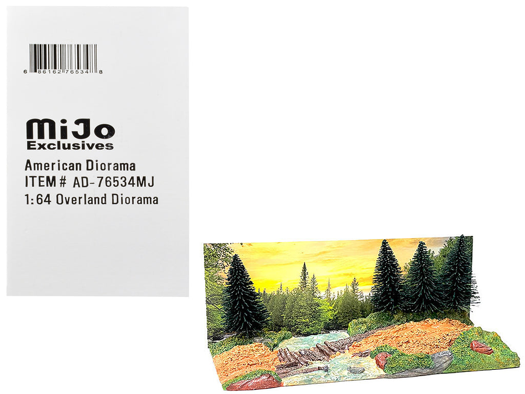 'Overland Off-Road' Diorama with Forest Background for 1/64 Scale Models by American Diorama