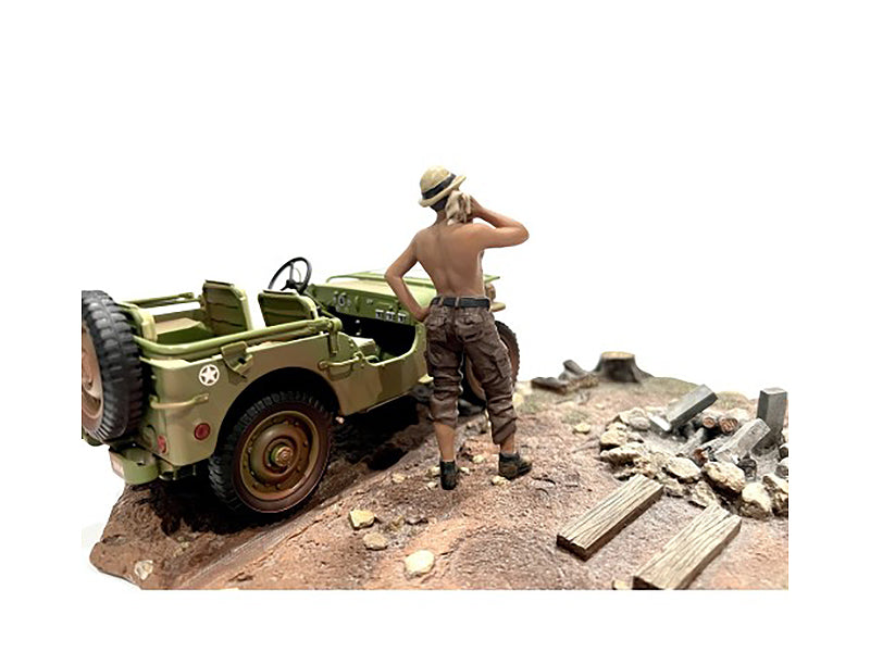 '4X4 Mechanic' Figure 1 for 1/18 Scale Models by American Diorama