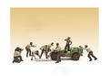 '4X4 Mechanic' 8 piece Figure Set for 1/18 scale models by American Diorama