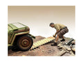 '4X4 Mechanic' Figure 2 with Board Accessory for 1/18 Scale Models by American Diorama