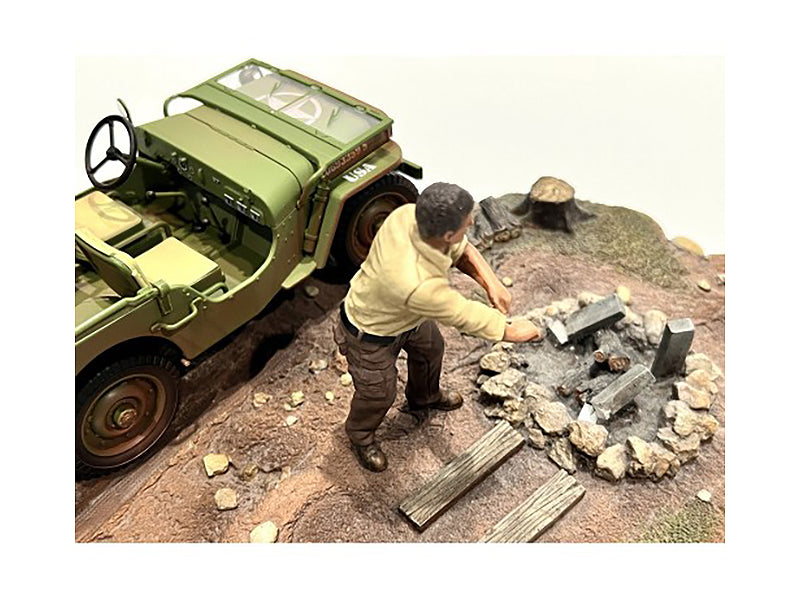 '4X4 Mechanic' Figure 3 for 1/18 Scale Models by American Diorama