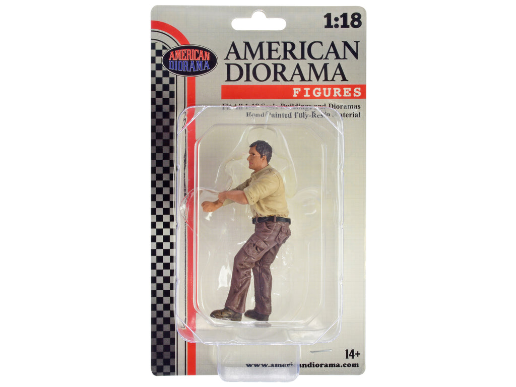 '4X4 Mechanic' Figure 3 for 1/18 Scale Models by American Diorama
