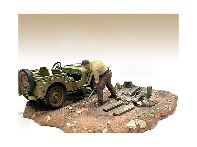 '4X4 Mechanic' Figure 4 for 1/18 Scale Models by American Diorama