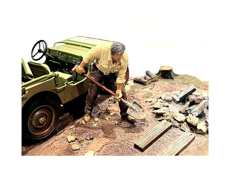 '4X4 Mechanic' Figure 4 for 1/18 Scale Models by American Diorama
