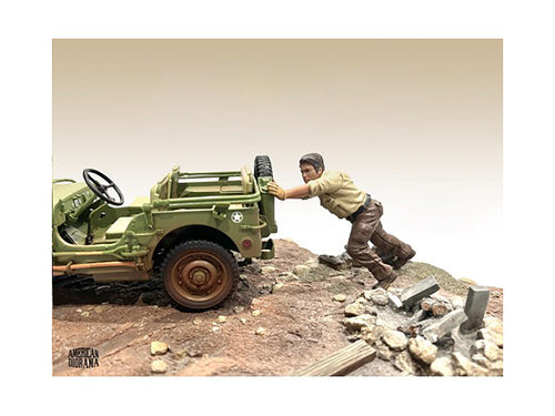 '4X4 Mechanic' Figure 5 for 1/18 Scale Models by American Diorama