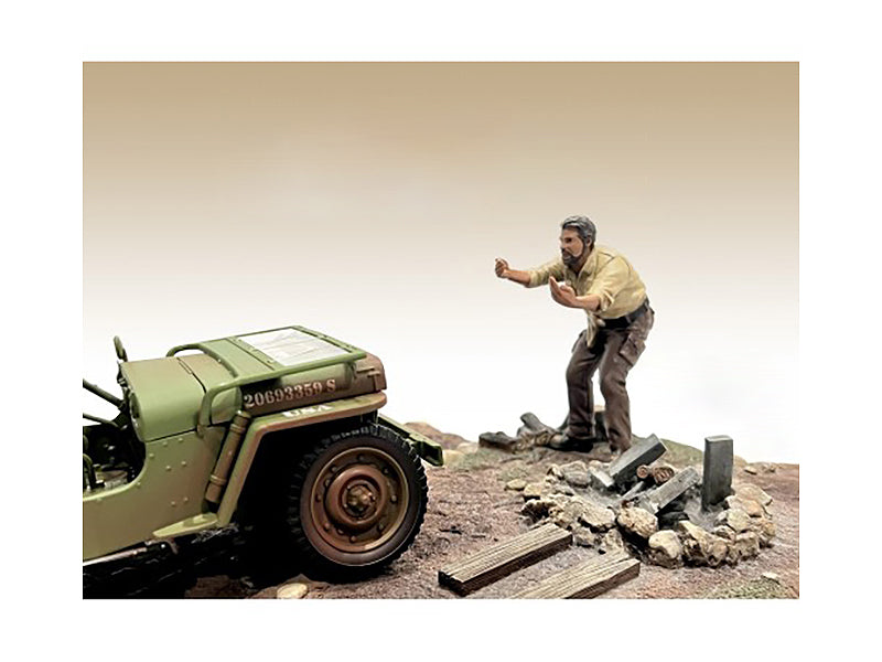 '4X4 Mechanic' Figure 6 for 1/18 Scale Models by American Diorama