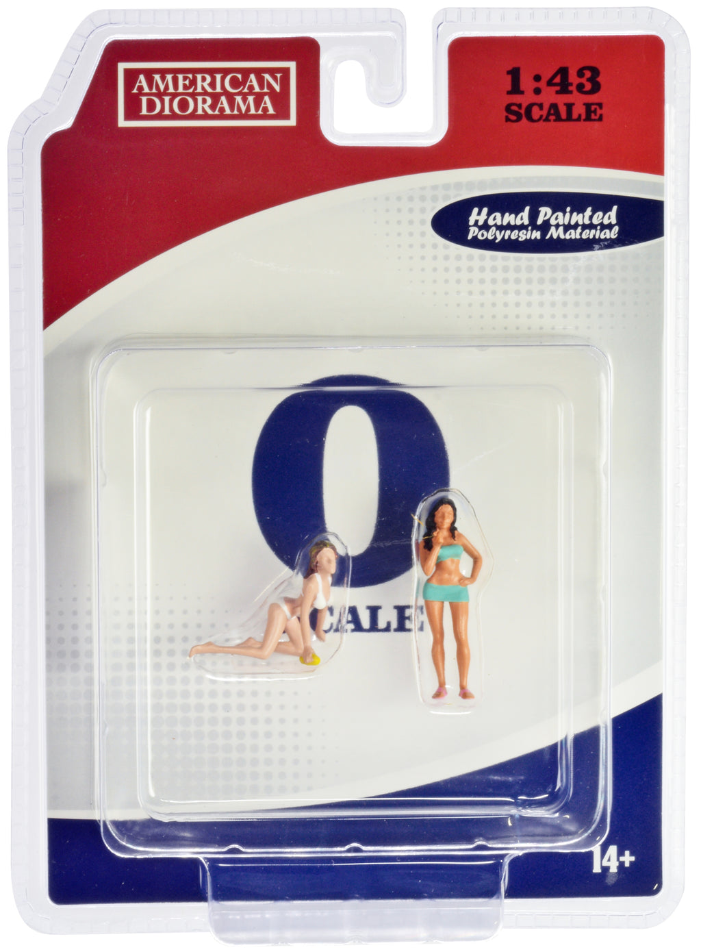 'Car Wash Girls' Set 1 Dorothy and Barbara 2 Piece Figure for 1/43 Scale Models by American Diorama