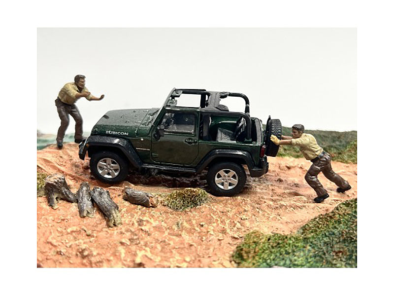 '4X4 Mechanics' 2 Piece Diecast Figure Set 3 for 1/43 Scale Models by American Diorama