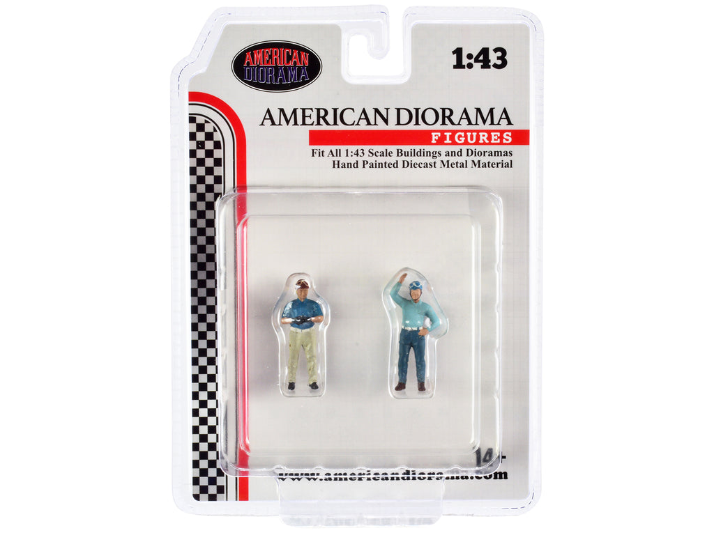'Racing Legends' 50's Set of 2 Diecast Figures for 1/43 Scale Models by American Diorama