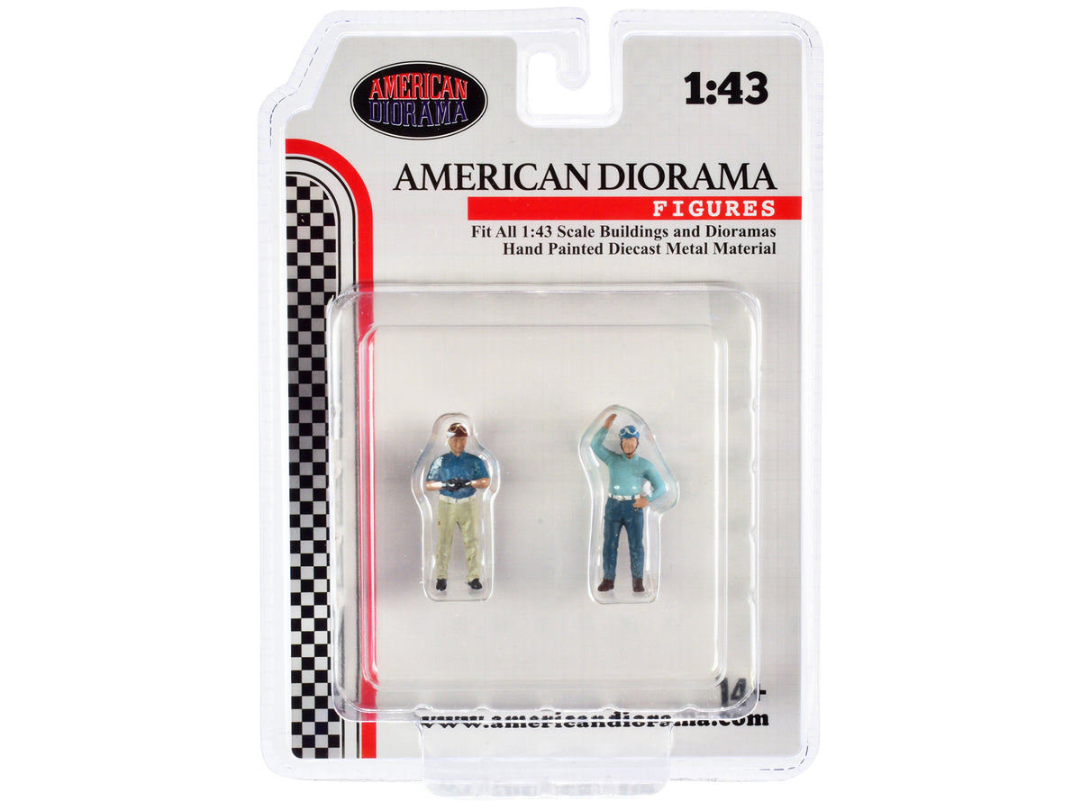 'Racing Legends' 50's Set of 2 Diecast Figures for 1/43 Scale Models by American Diorama