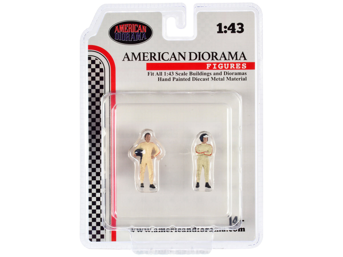 'Racing Legends' 60's Set of 2 Diecast Figures for 1/43 Scale Models by American Diorama