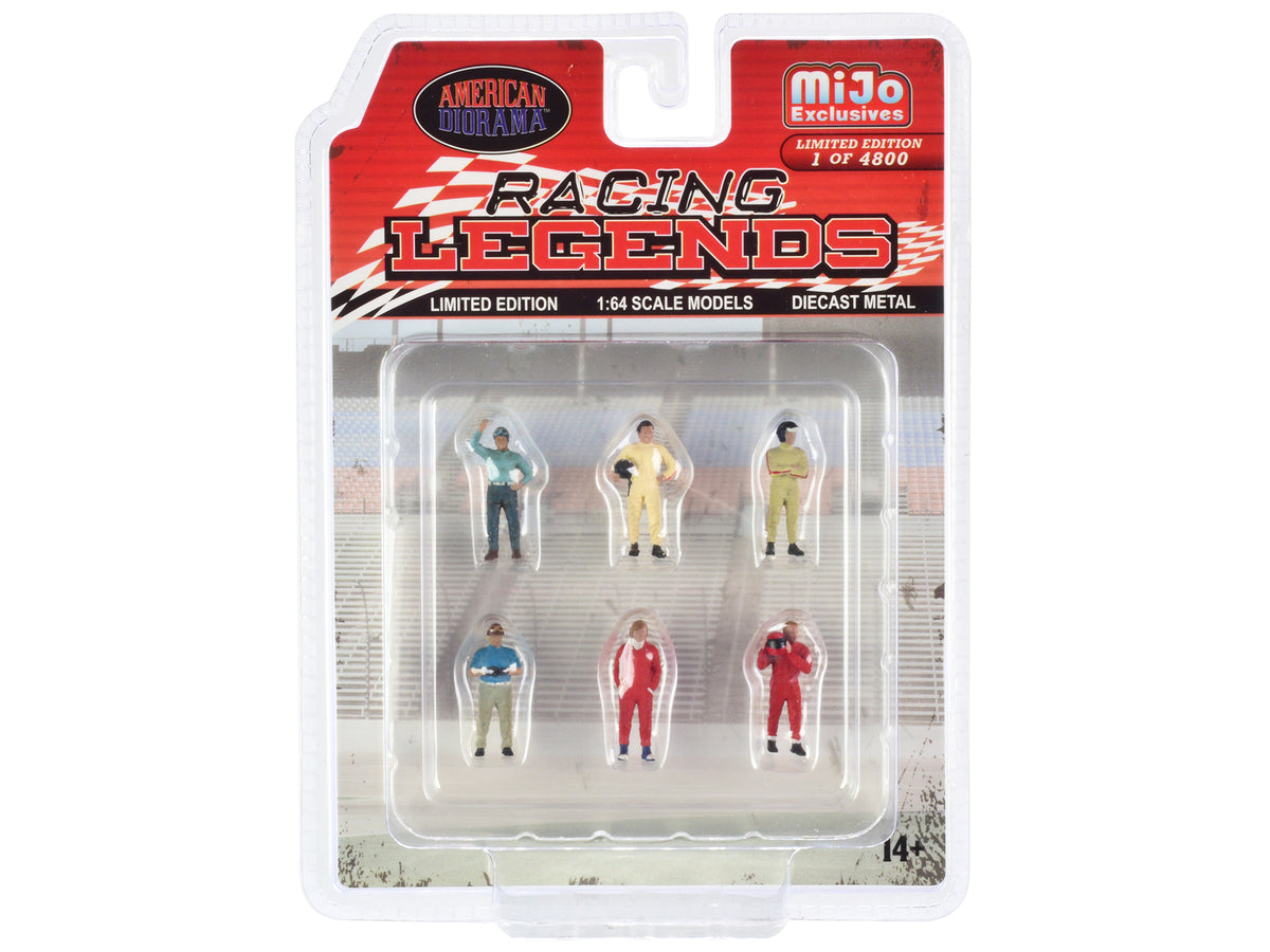 'Racing Legends' 6 piece Diecast Set (6 Driver Figures) Limited Edition to 4800 pieces Worldwide 1/64 Scale Models by American Diorama