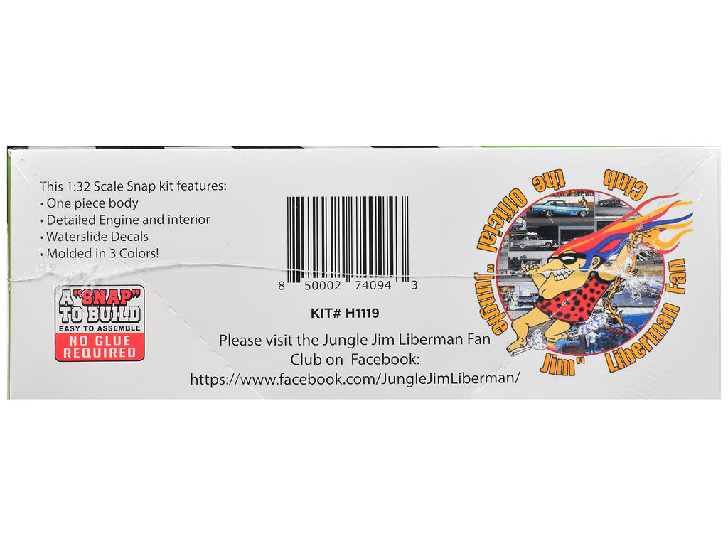 Model Kit 1974 Funny Car 'Jungle Jim' (Snap-to-Build) 1/32 Scale Model by Atlantis