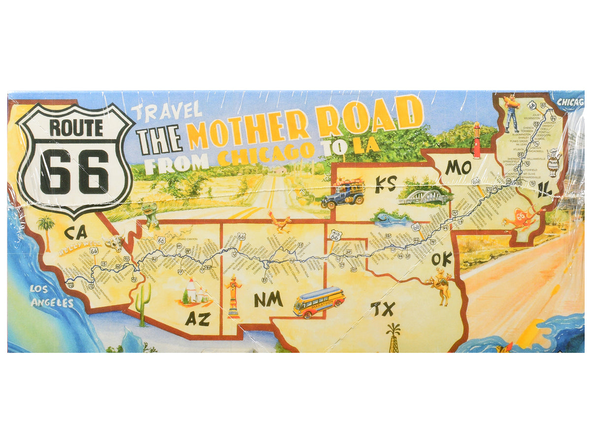 Skill 3 Model Kit 1955 Chevrolet Bel Air Hardtop 'Route 66' 1/25 Scale Model by Atlantis
