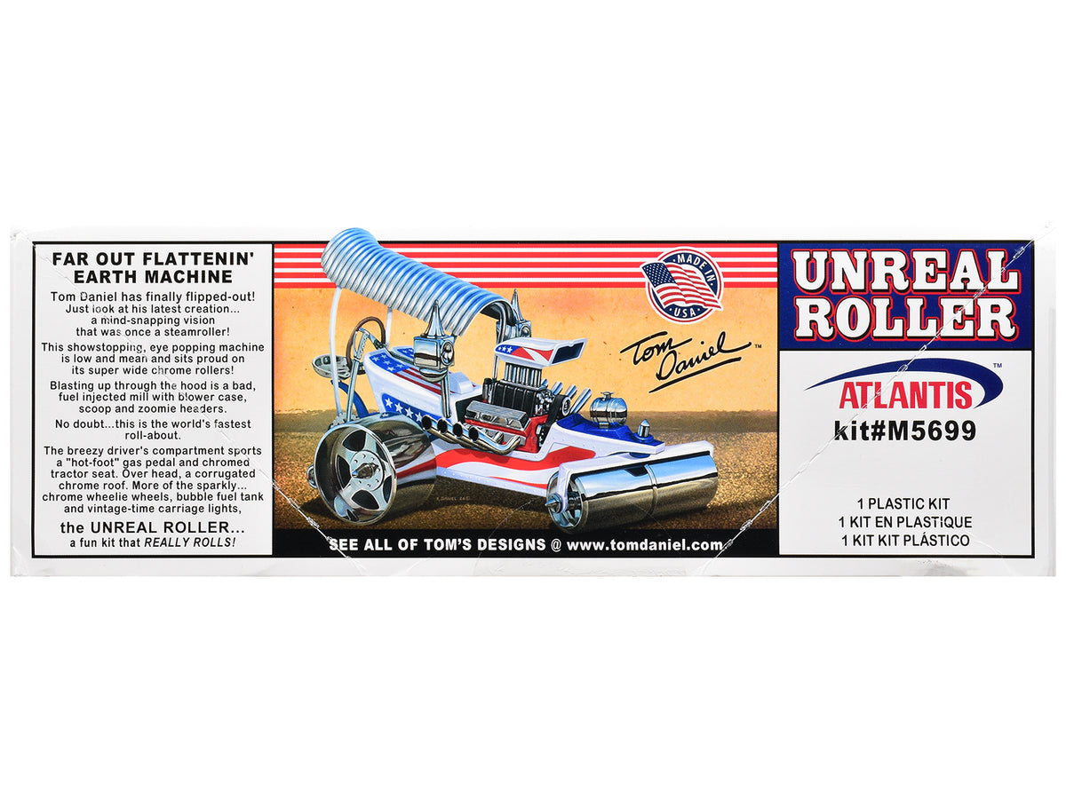 Skill 2 Model Kit Tom Daniel's Unreal Roller 'America 250th Anniversary' Edition 1/24 Scale Model by Atlantis