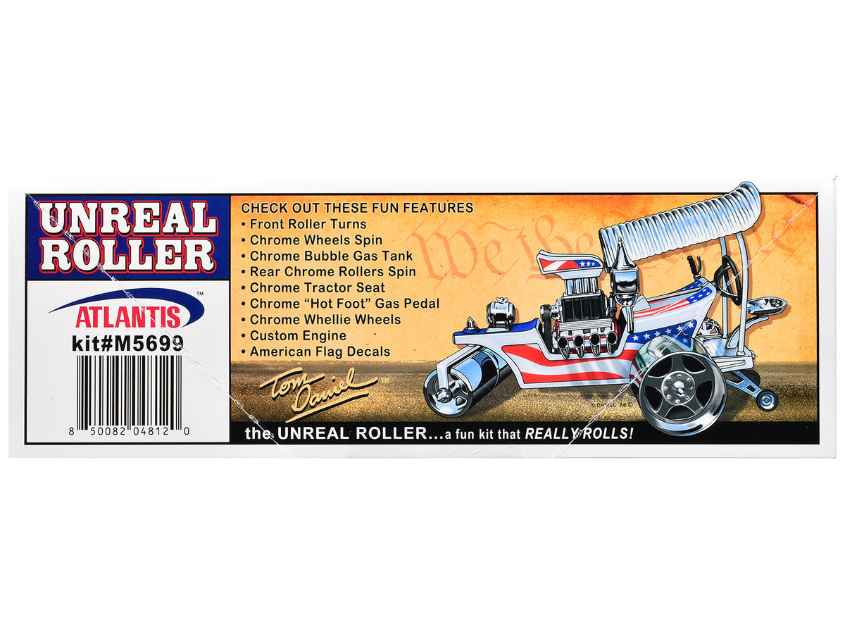 Skill 2 Model Kit Tom Daniel's Unreal Roller 'America 250th Anniversary' Edition 1/24 Scale Model by Atlantis