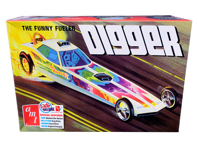 Skill 2 Model Kit Digger Dragster 'The Funny Fueler' 1/25 Scale Model by AMT