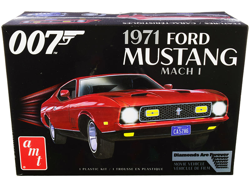 Skill 2 Model Kit 1971 Ford Mustang Mach 1 (James Bond 007) 'Diamonds are Forever' (1971) Movie 1/25 Scale Model by AMT