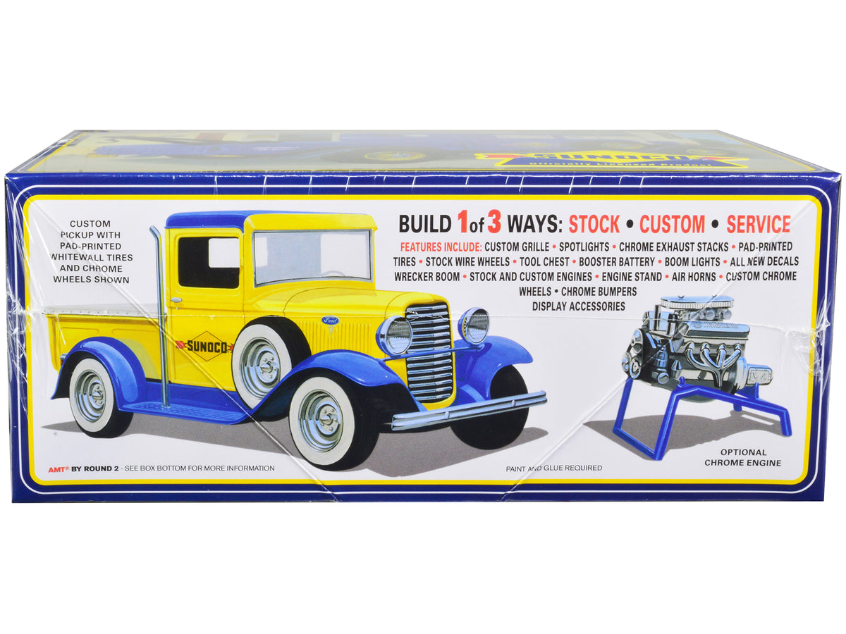Skill 2 Model Kit 1934 Ford Pickup Truck 'Sunoco' 3 in 1 Kit 1/25 Scale Model by AMT