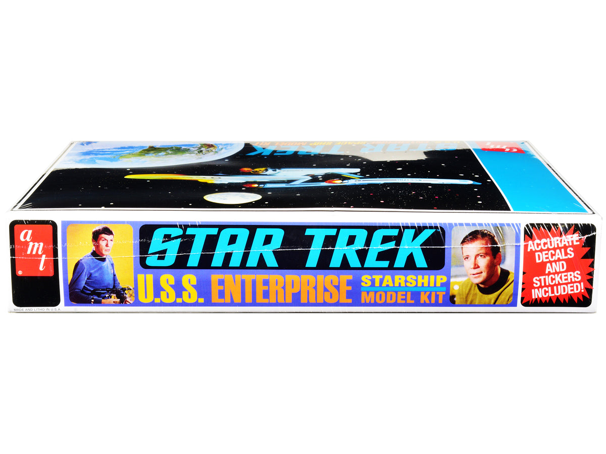 Skill 2 Model Kit U.S.S. Enterprise NCC-1701 Space Ship 'Star Trek' 1/650 Scale Model by AMT