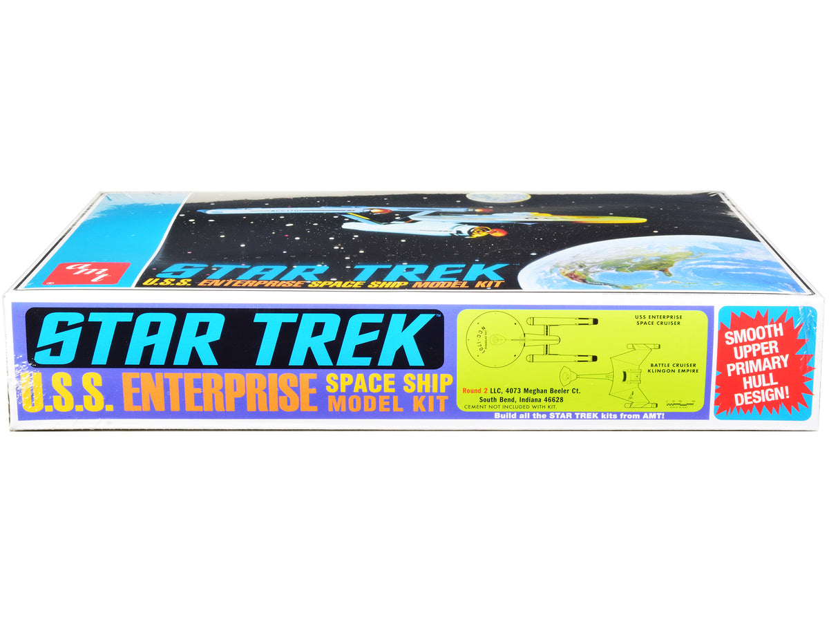 Skill 2 Model Kit U.S.S. Enterprise NCC-1701 Space Ship 'Star Trek' 1/650 Scale Model by AMT