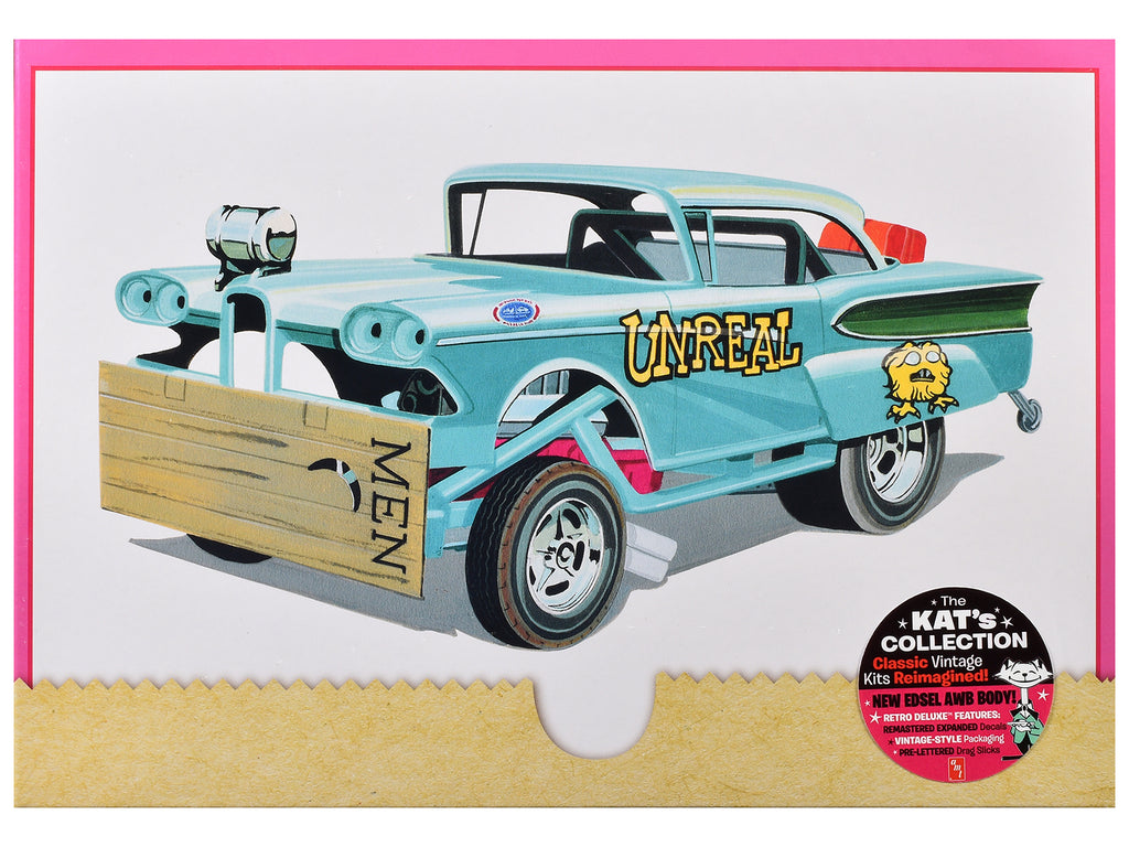 Skill 2 Model Kit of 1958 Edsel Funny Car 'Unreal' 1/25 Scale Model by AMT