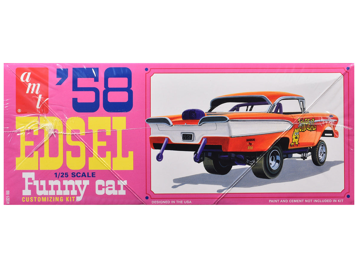 Skill 2 Model Kit of 1958 Edsel Funny Car 'Unreal' 1/25 Scale Model by AMT