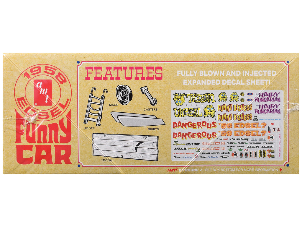 Skill 2 Model Kit of 1958 Edsel Funny Car 'Unreal' 1/25 Scale Model by AMT