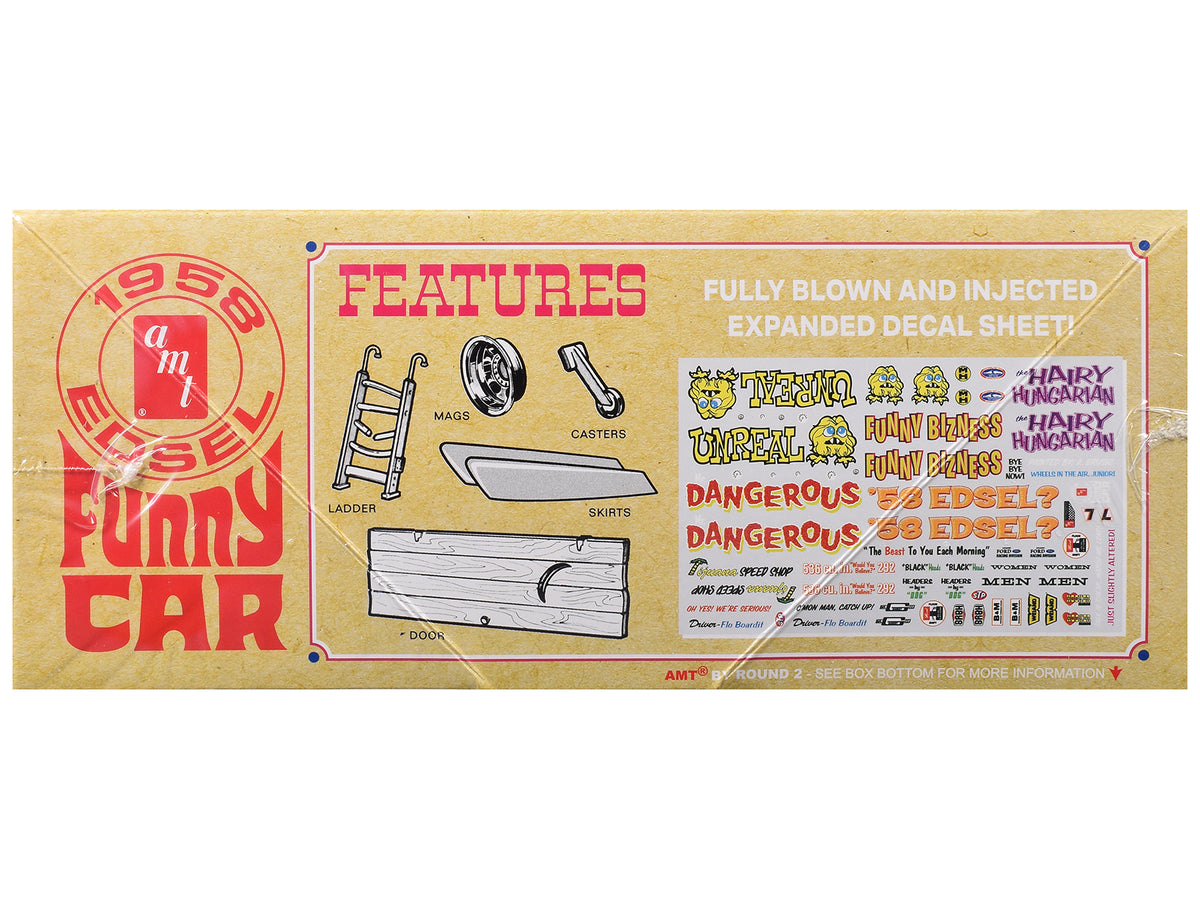 Skill 2 Model Kit of 1958 Edsel Funny Car 'Unreal' 1/25 Scale Model by AMT