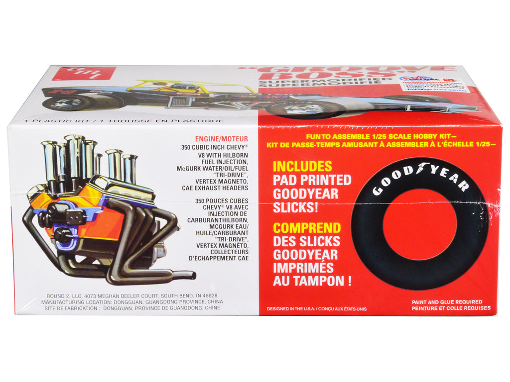 Skill 2 Model Kit 'Groove Boss' Supermodified Racer 1/25 Scale Model by AMT