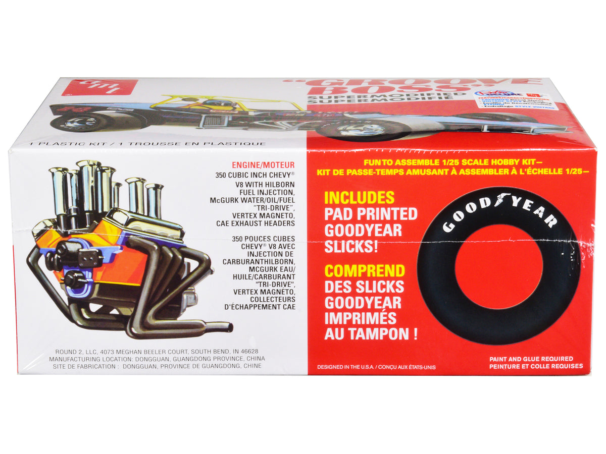 Skill 2 Model Kit 'Groove Boss' Supermodified Racer 1/25 Scale Model by AMT
