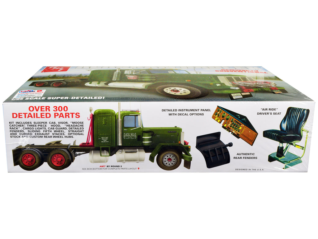 Skill 3 Model Kit Kenworth Conventional Tractor 'Alaskan Hauler' 1/25 Scale Model by AMT