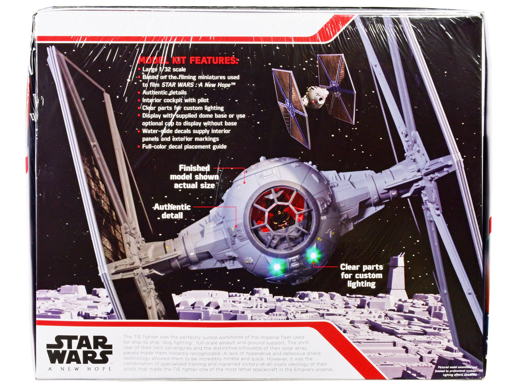 Skill 2 Model Kit Tie Fighter 'Star Wars: Episode IV – A New Hope' (1977) Movie 1/32 Scale Model by AMT