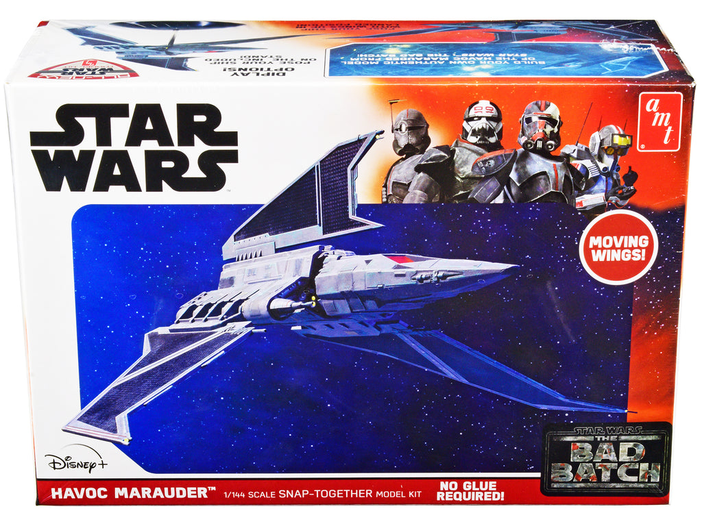 Skill 2 Model Kit Havoc Marauder Space Ship 'Star Wars: The Bad Batch' (2021-Current) TV Series 1/144 Scale Model by AMT