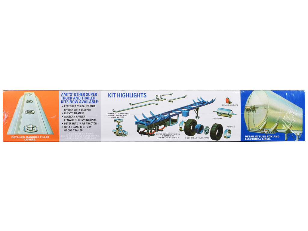 Skill 3 Model Kit Fruehauf Tanker Trailer 'Gulf Oil' 1/25 Scale Model by AMT